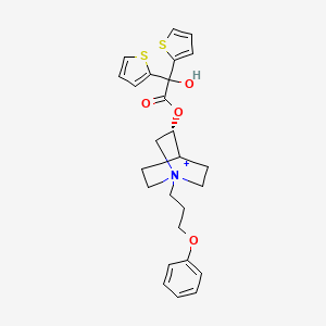Structura chimică 2D a Aclidinium Bromidum