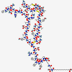 Structura chimică 2D a Insulin Degludec