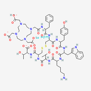 Structura chimică 2D a Lutetium (177lu) Oxodotreotide