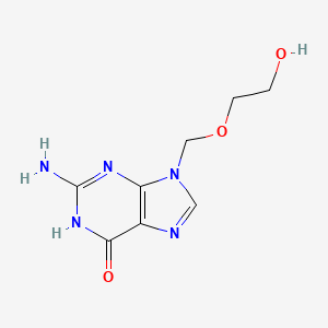 Structura chimică 2D a Aciclovirum