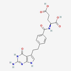 Structura chimică 2D a Pemetrexedum