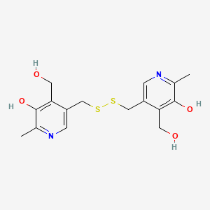Structura chimică 2D a Pyritinolum