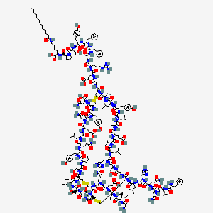 Structura chimică 2D a Insulin Detemir