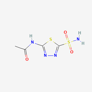 Structura chimică 2D a Acetazolamidum