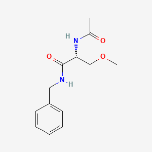 Structura chimică 2D a Lacosamidum