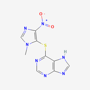 Structura chimică 2D a Azathioprinum