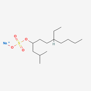 Structura chimică 2D a Sodium Tetradecyl Sulfate
