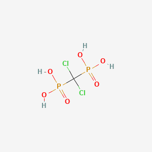 Structura chimică 2D a Acidum Clodronicum
