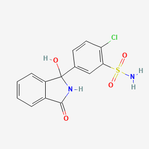 Structura chimică 2D a Chlortalidone