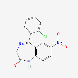 Structura chimică 2D a Clonazepamum