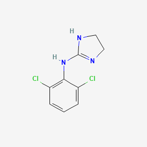 Structura chimică 2D a Clonidine