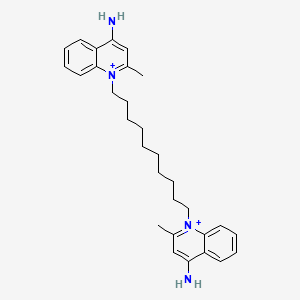 Structura chimică 2D a Dequalinium
