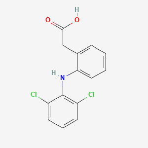 Structura chimică 2D a Diclofenacum