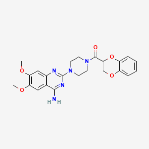 Structura chimică 2D a Doxazosin