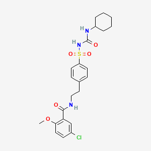 Structura chimică 2D a Glibenclamidum