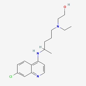 Structura chimică 2D a Hydroxychloroquinum