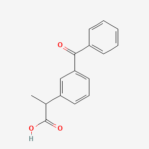 Structura chimică 2D a Ketoprofenum