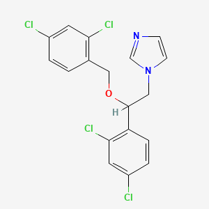 Structura chimică 2D a Miconazolum
