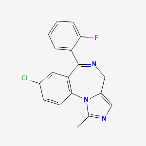 Structura chimică 2D a Midazolamum