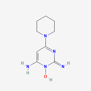 Structura chimică 2D a Minoxidilum