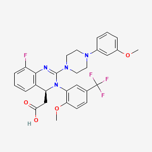 Structura chimică 2D a Letermovirum