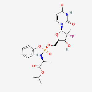 Structura chimică 2D a Sofosbuvirum