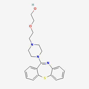 Structura chimică 2D a Quetiapinum