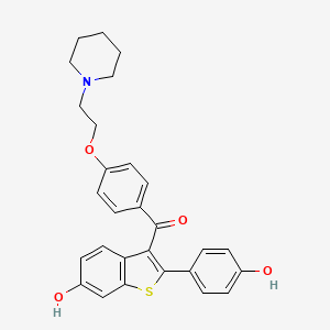 Structura chimică 2D a Raloxifenum