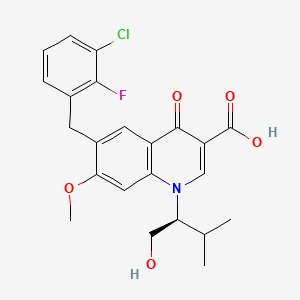 Structura chimică 2D a Elvitegravir+cobicistat+emtricitabine+tenofovir