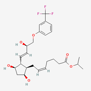 Structura chimică 2D a Travoprostum