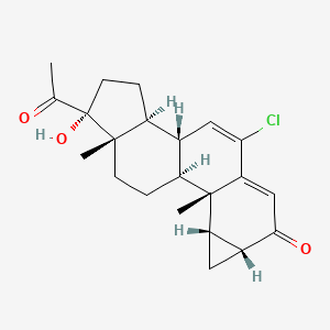 Structura chimică 2D a Cyproteronum