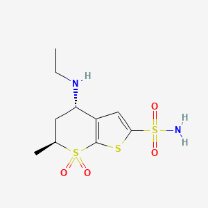 Structura chimică 2D a Combinatii (dorzolamidum+timololum)