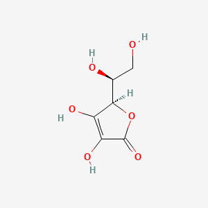 Structura chimică 2D a ascorbic acid (vit C)