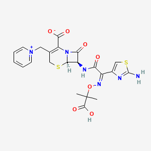 Structura chimică 2D a Combinatii (ceftazidimum+avibactamum)