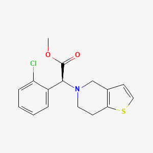 Structura chimică 2D a Clopidogrelum
