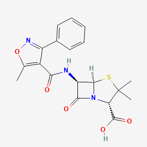 Structura chimică 2D a Oxacillin
