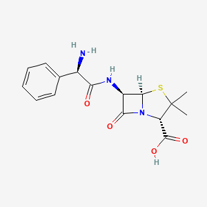 Structura chimică 2D a Ampicillin