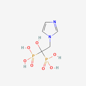 Structura chimică 2D a Acidum Zoledronicum