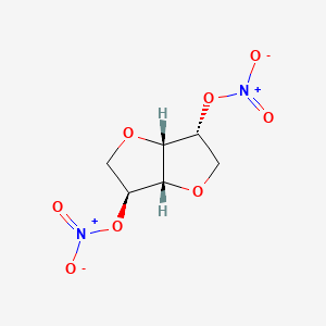 Structura chimică 2D a Isosorbide Dinitrate