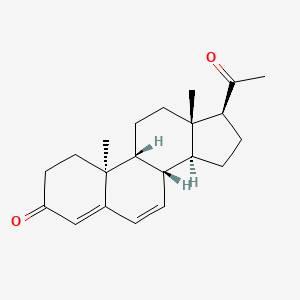 Structura chimică 2D a Dydrogesteronum