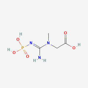Structura chimică 2D a Fosfocreatine