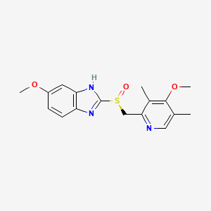 Structura chimică 2D a Esomeprazolum