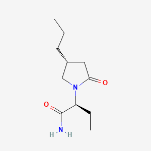 Structura chimică 2D a Brivaracetamum
