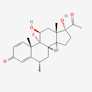 Structura chimică 2D a Fluorometholonum